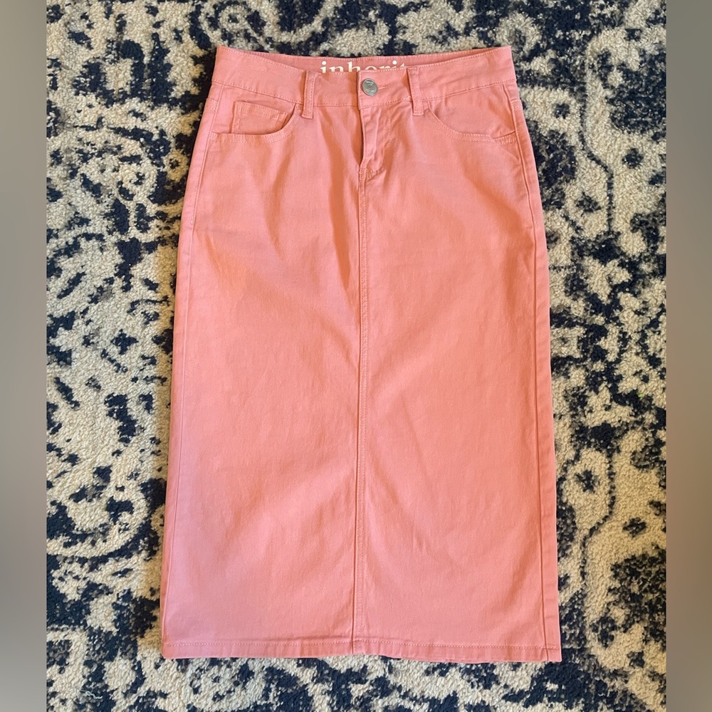 Inherit co. Remi colored denim skirt pink